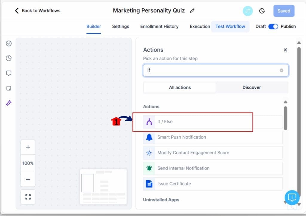marketing-personality-quiz-automation-graphic16 marketing personality quiz automation - add if/else