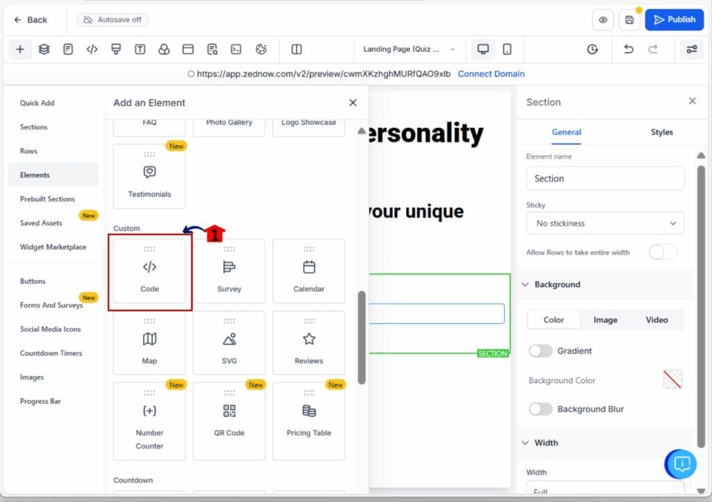 marketing-personality-quiz-funnel-graphic10 landing page - insert quiz survey