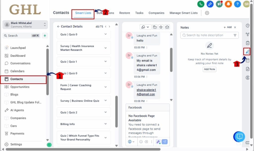 How to Use Rich Text Notes in GoHighLevel