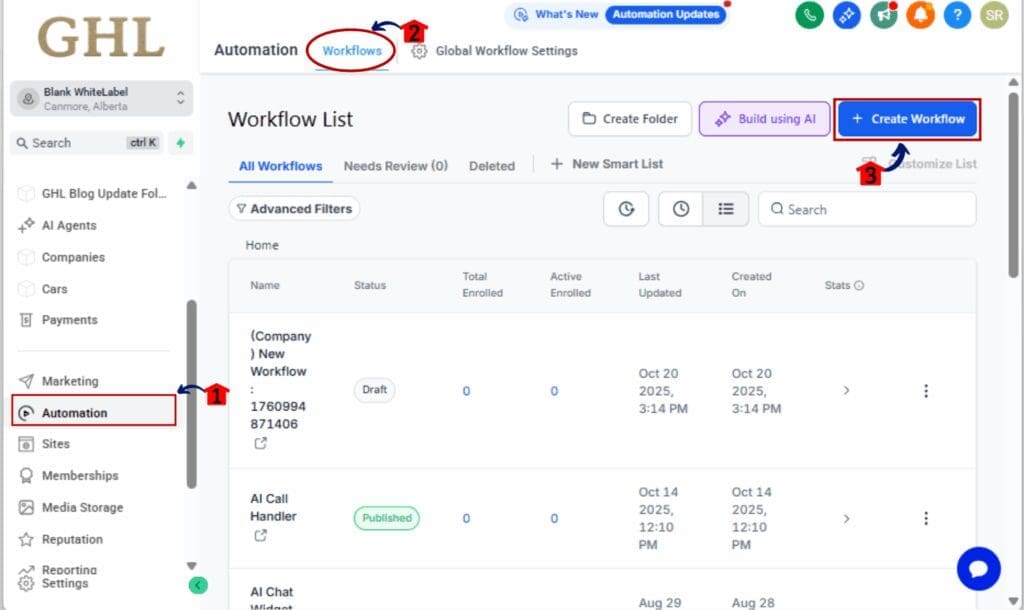 workflow version history
- Open the Workflow Builder