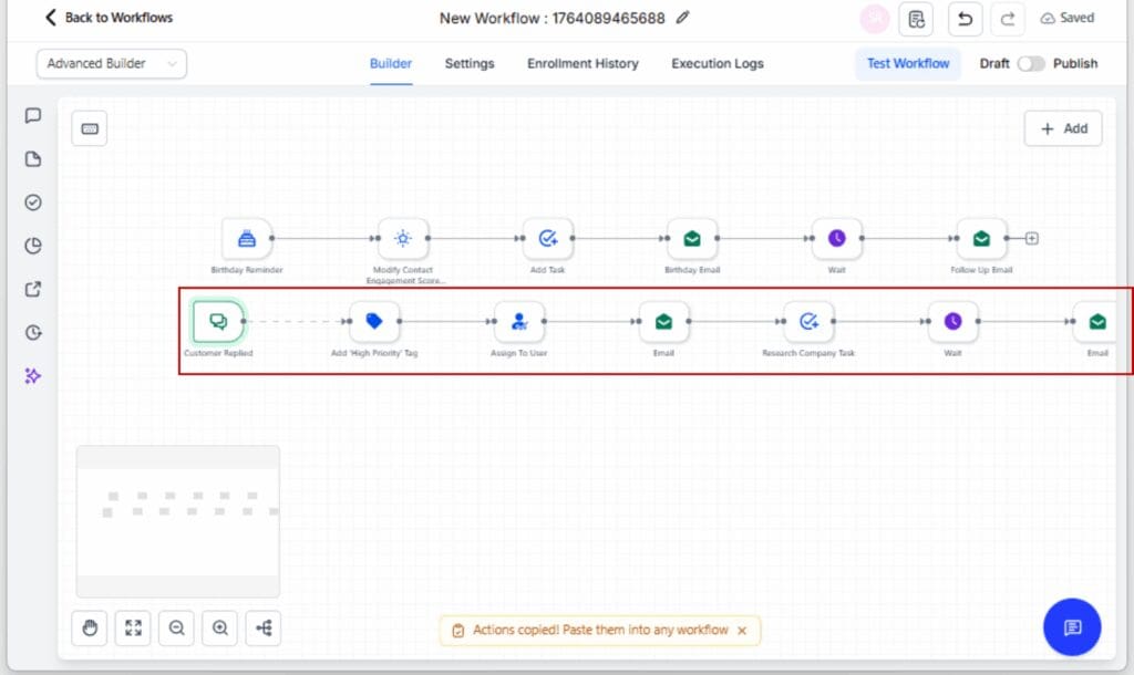 GHL Workflow Branching - Connect a Trigger Using Go-To