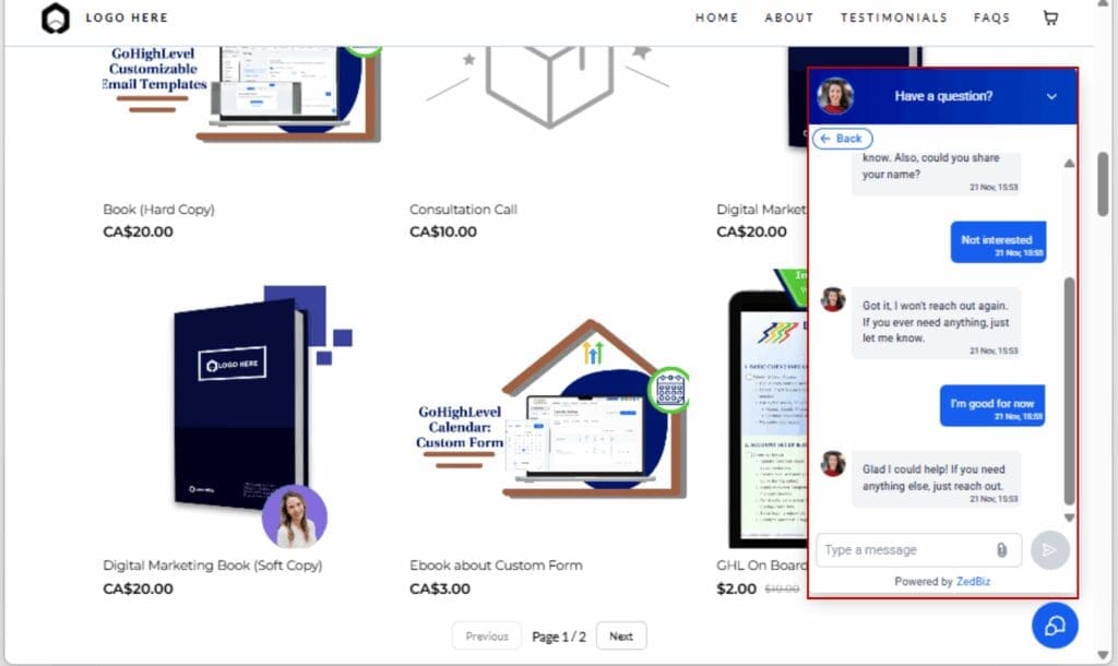 AI Chatbot Automation
 - Simulate End-of-Conversation Scenarios
