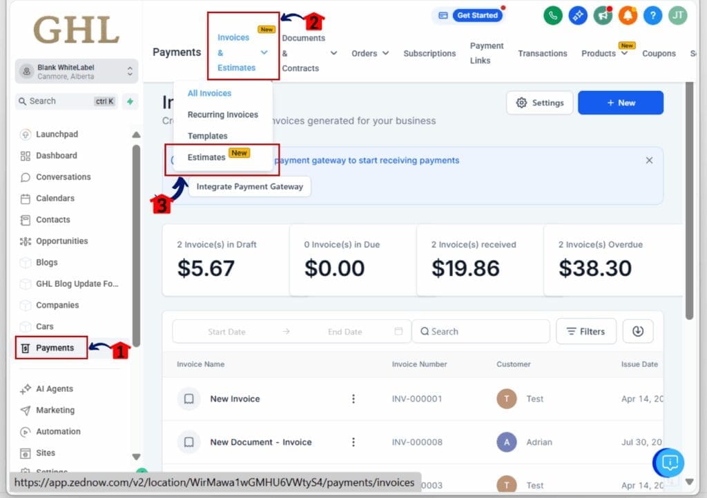 how to use free estimates
