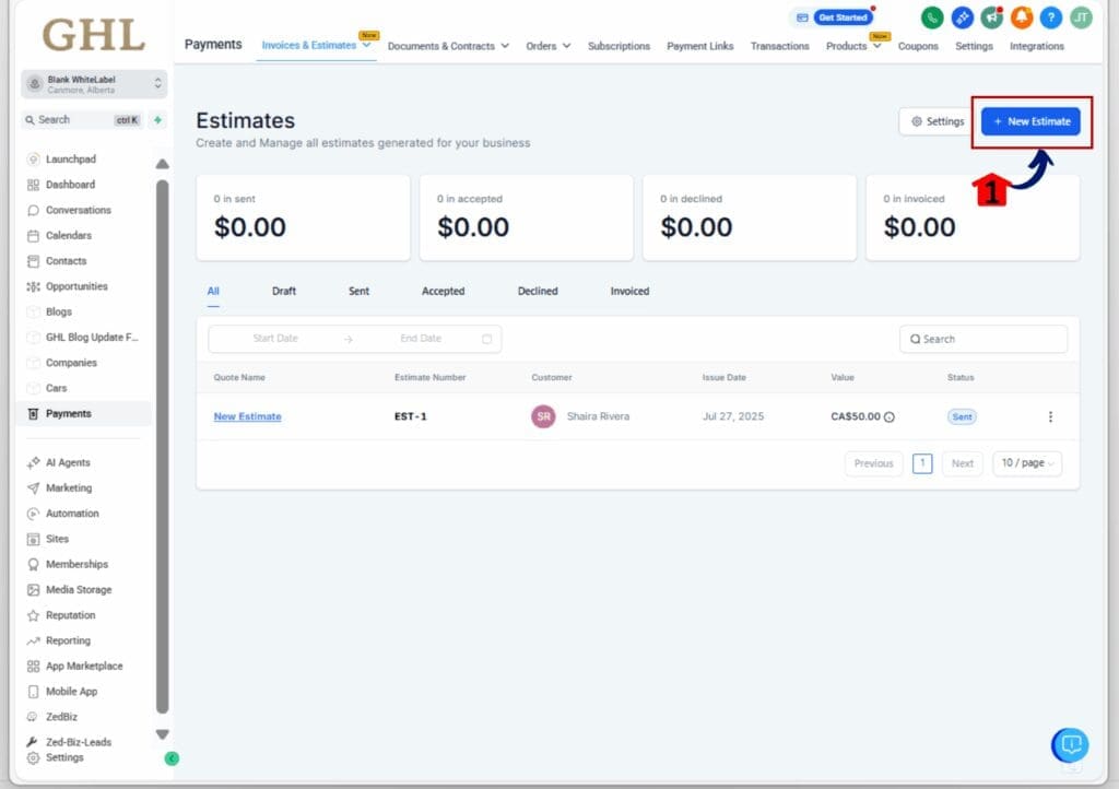 free estimates - access