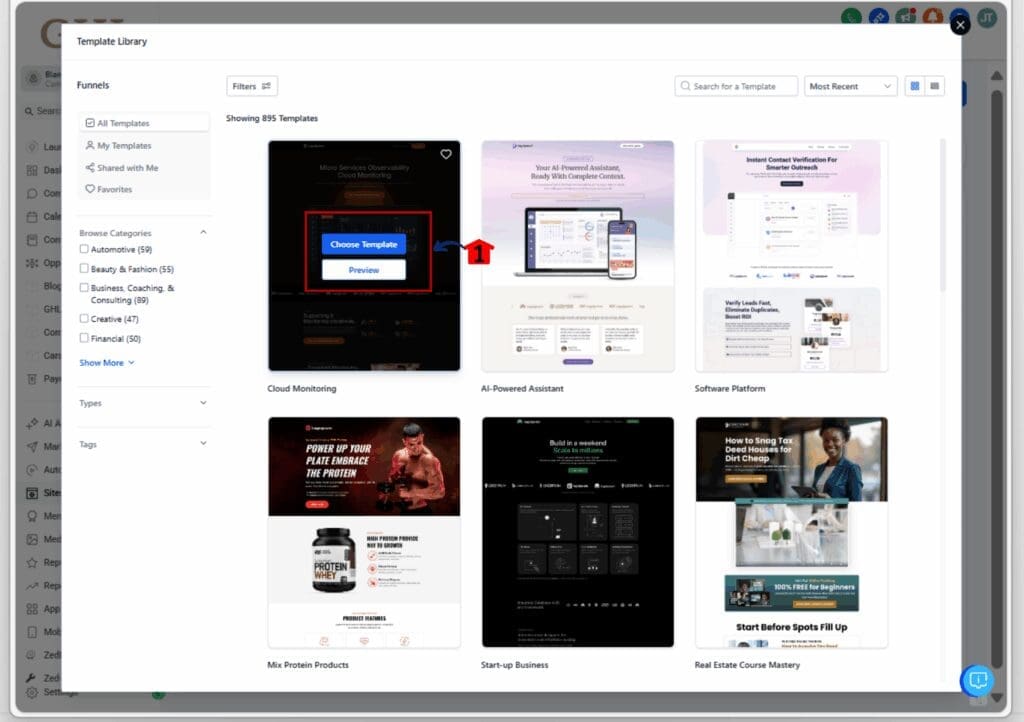 marketing funnel templates - search