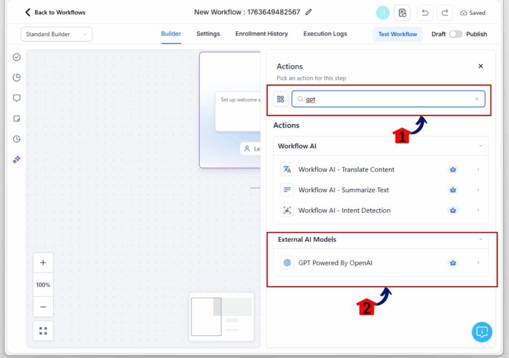 workflow ai model - gpt