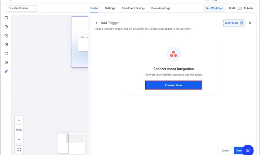GoHighLevel Asana Workflow Automation
 - Connect Your Asana Account