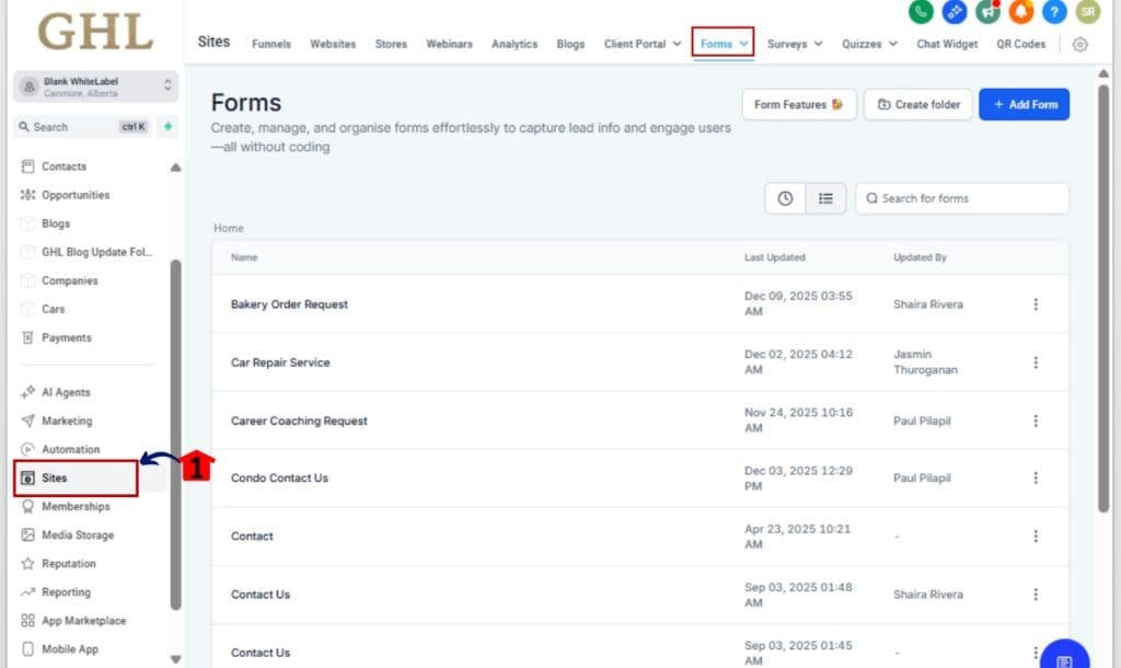 How to Use Form Button Icons in GHL Forms