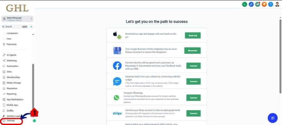 ghl-domain-transfer-out-01 ghl setting access
