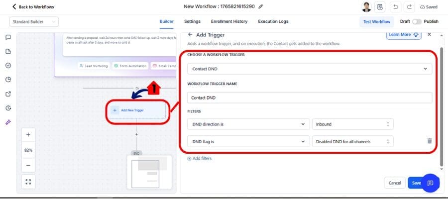 ghl-inbound-dnd-support-02 ghl inbound Dnd Trigger
