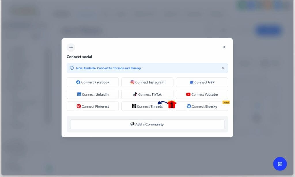GHL Threads Social Scheduling - Connect the Threads Scheduling Tool