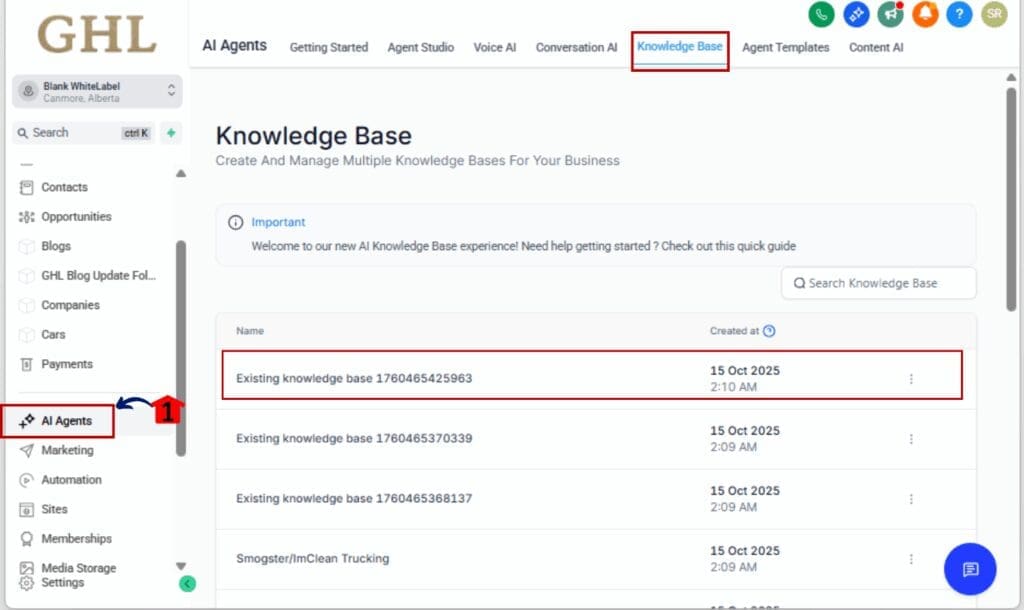 How to Use AI Table Search in GHL