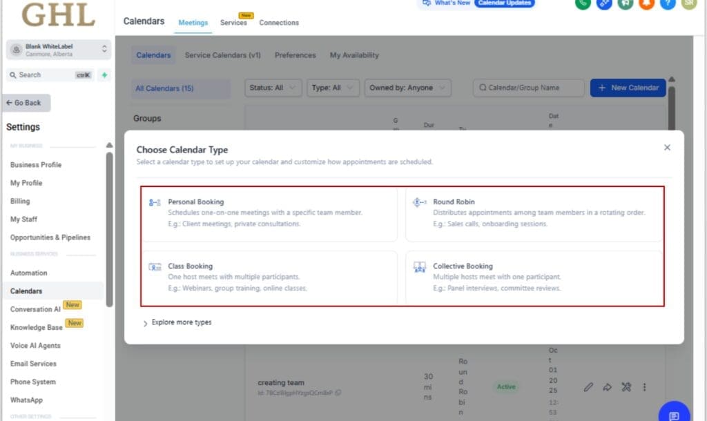 GoHighLevel Use Across Any Calendar Type - Use Across Any Calendar Type