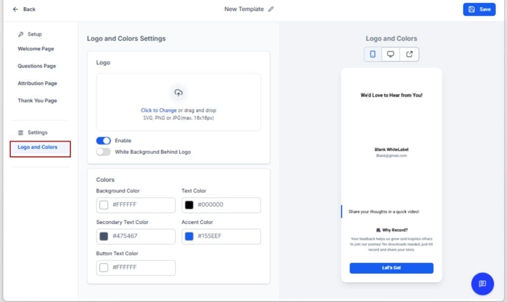 GoHighLevel Video Testimonials - Customize Branding and Style