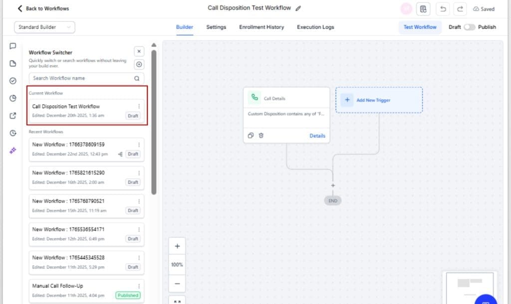 GoHighLvele Workflow Switcher
 - Open Any Workflow (Same Tab by Default)