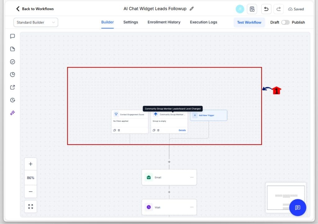 workflow trigger names - hover