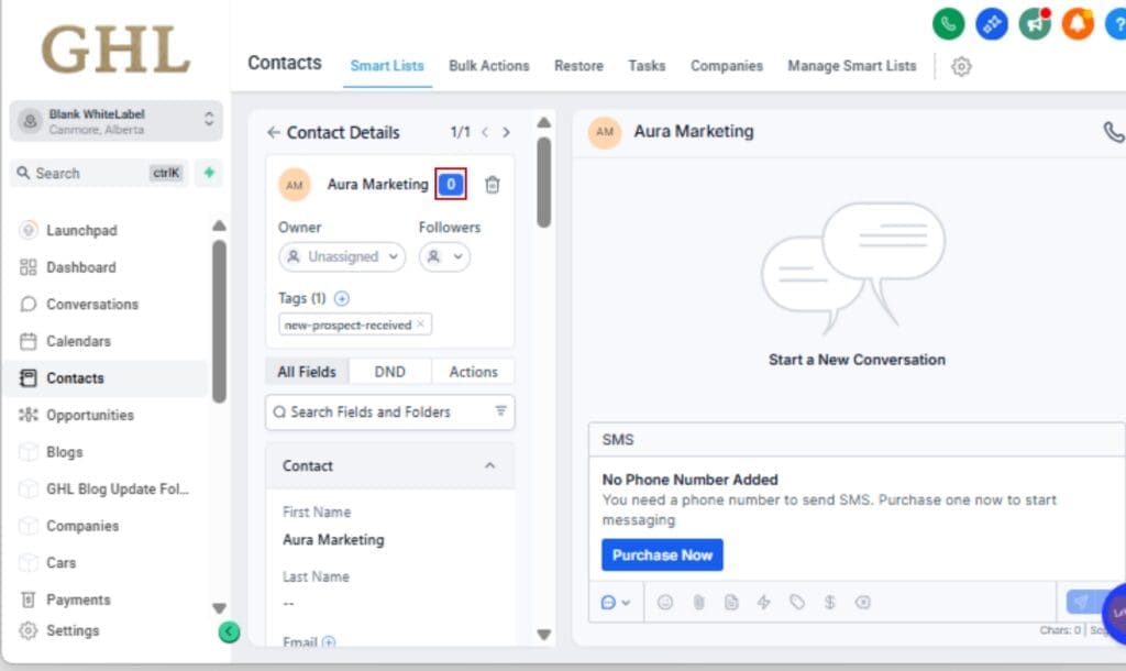 GHL Contact Management UI
 - Use the Engagement Score for Quick Prioritization