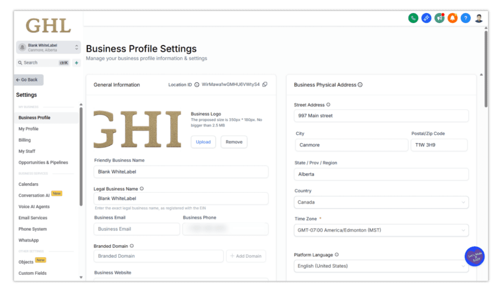 First in GHL CRM checklist