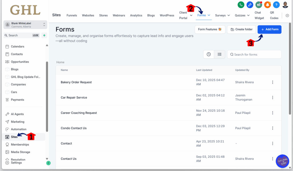 How to Create a Form to the Lead Generation Funnel