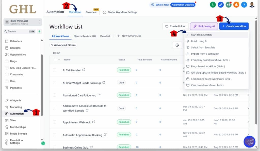 How to Build the Lead Generation Workflow in GoHighLevel