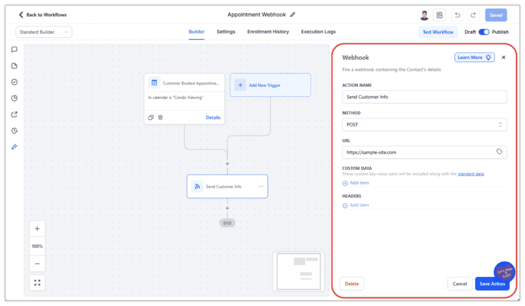 GHL Unnecessary CRM Features - Webhooks