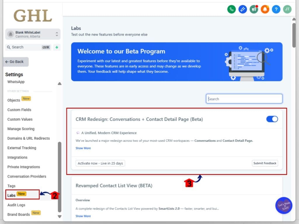 inbox unread counter - labs