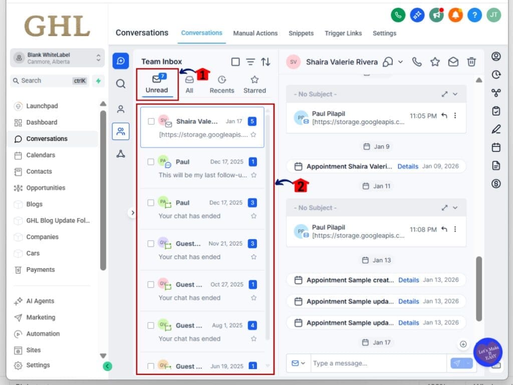 inbox unread counter - check