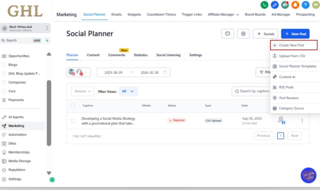 Schedule Instagram Stories
 - Start a New Post