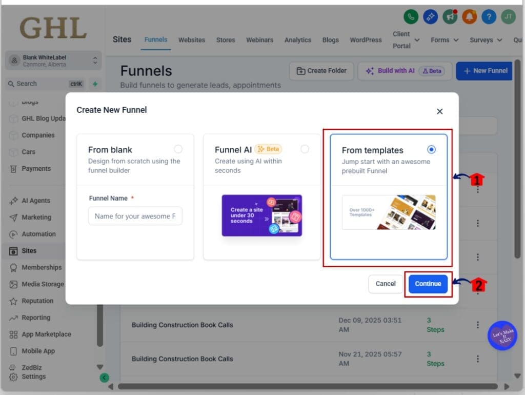 instant marketing assets - library