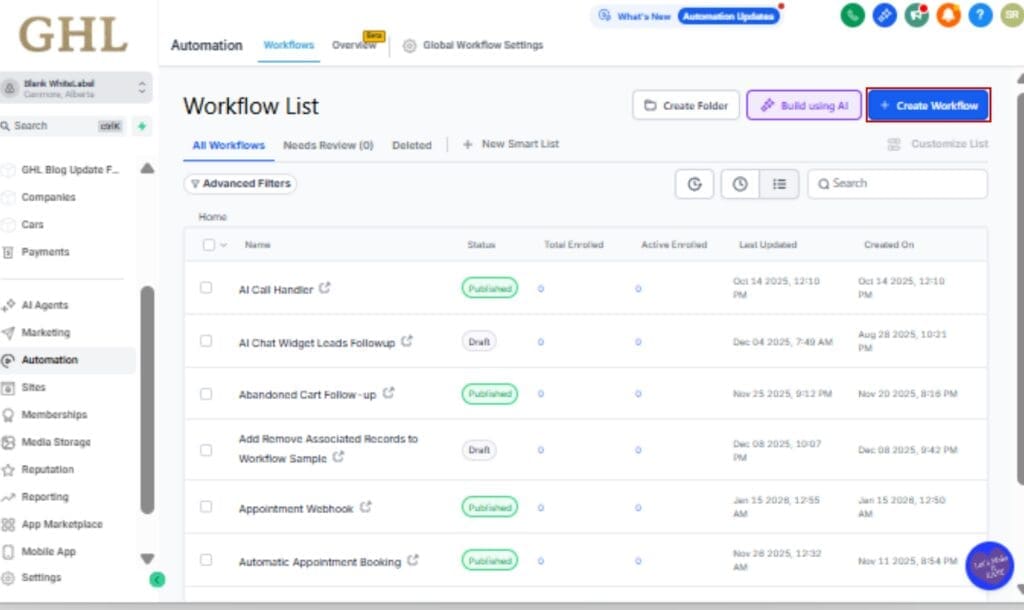 CRM Workflow Triggers
 - Create or Open a Workflow