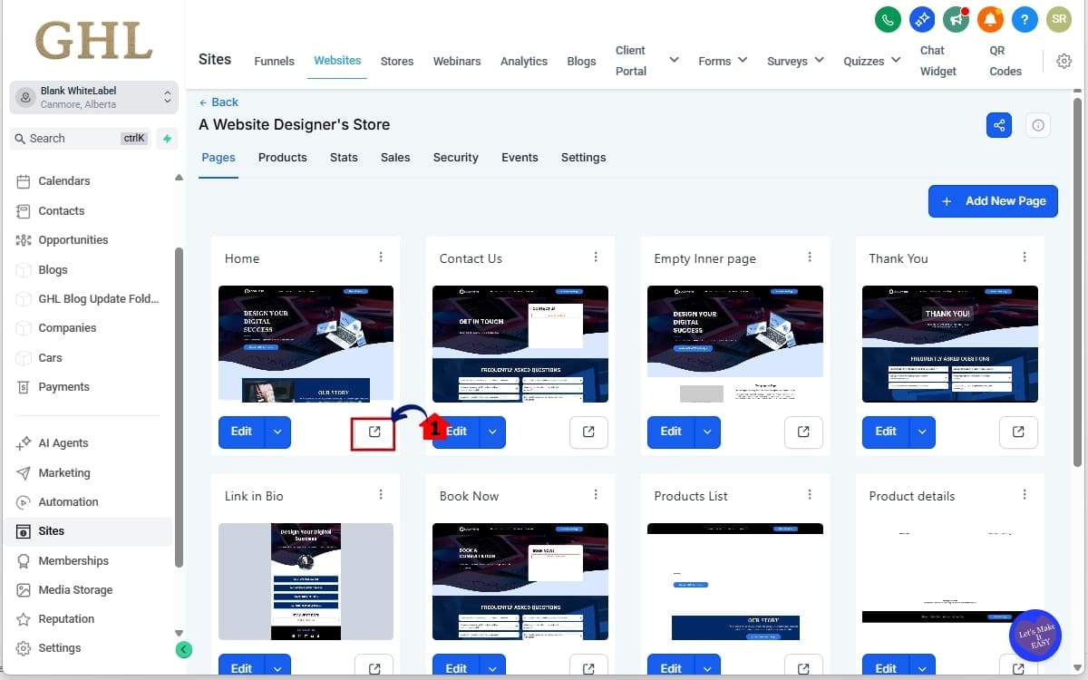 GoHighLevel Product Title Display
 - Preview on the Product Detail Page