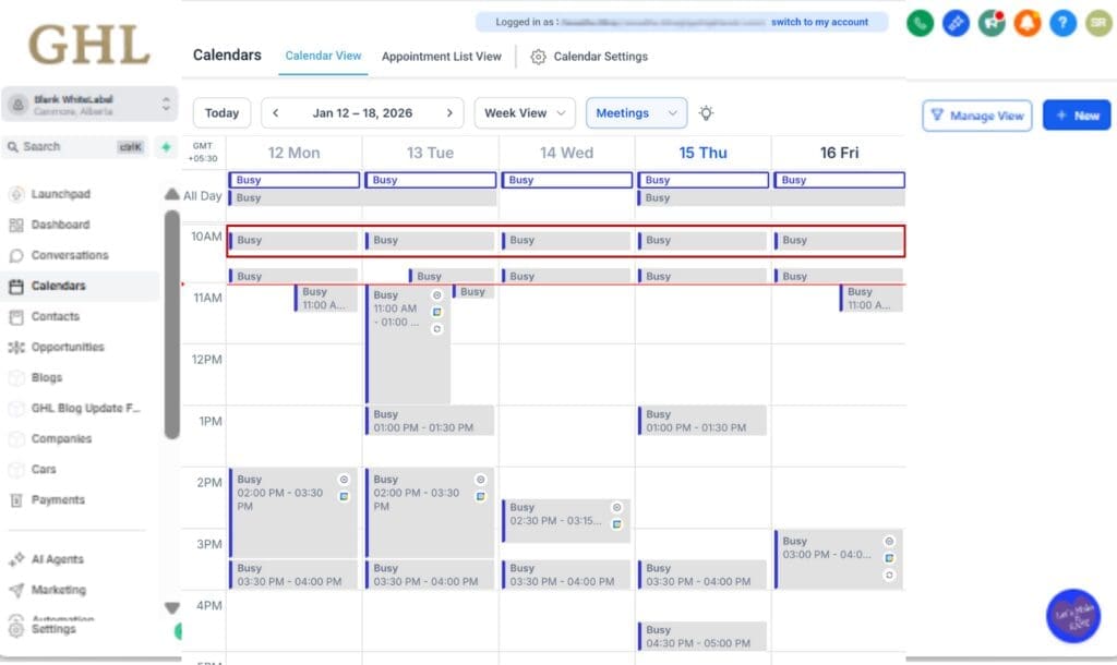GHL Calendar Privacy Controls
 - View Third-Party Events