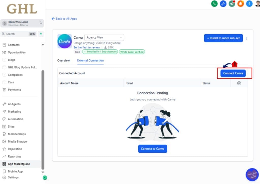 ghl-canva-integration-02 Canva Integration in GHL – Access App Marketplace Page