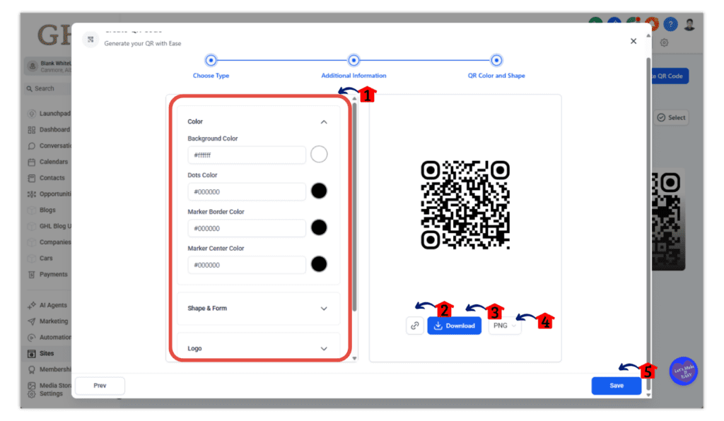 Create QR Code design