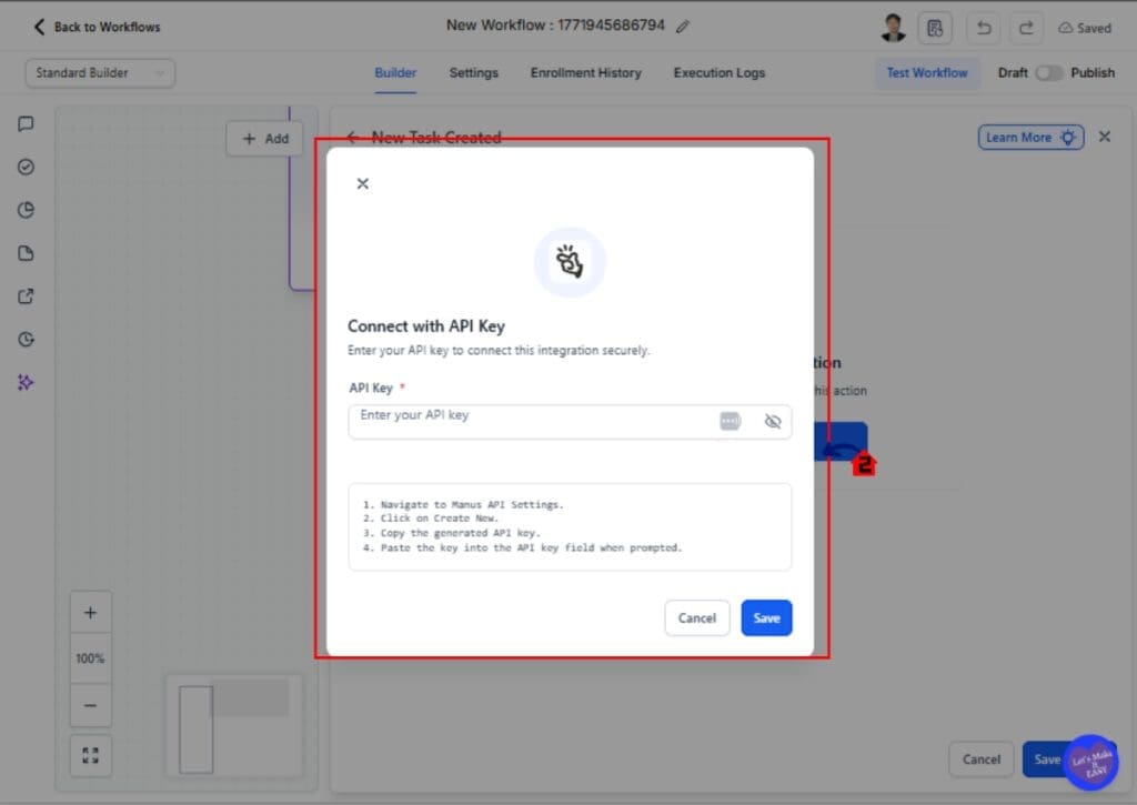 ghl-manus-trigger-and-action GoHighLevel AI Workflow Automation – Connect Manus in Integrations