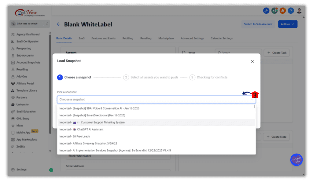 Marketing Snapshots Selection
