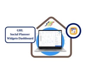 GHL Social Media Analytics Widgets in Dashboard