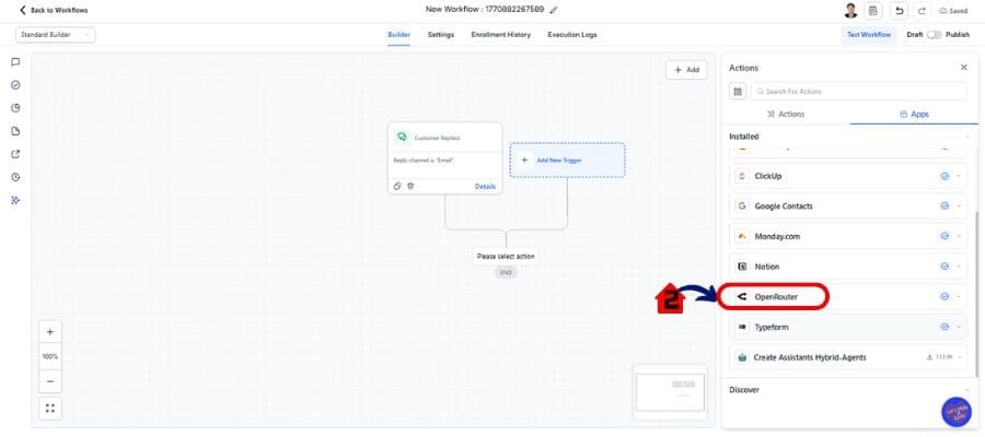 ghl openrouter action