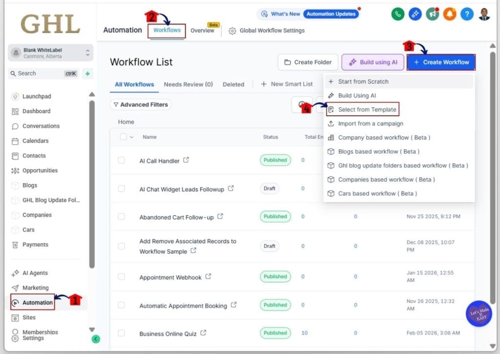 How to Edit Workflow Templates in GHL