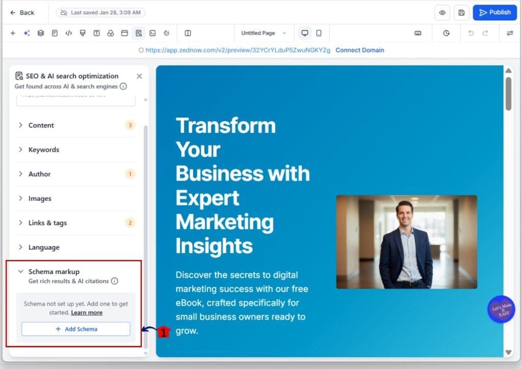 ghl schema markup generator - add