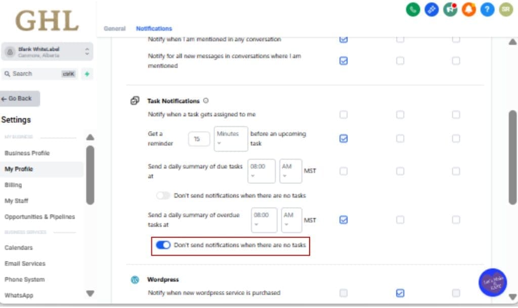GHL Task Notifications - Enable Smarter Task Notifications