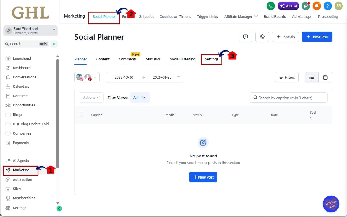 How to Enable and Use Facebook Post Sync in GHL