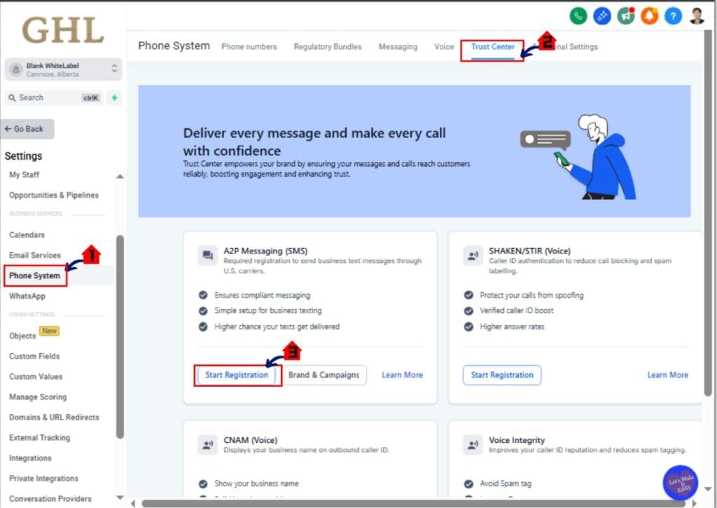 ghl-a2p-pre-built-campaign-01 GHL A2P Campaign Registration open the campaign registration section