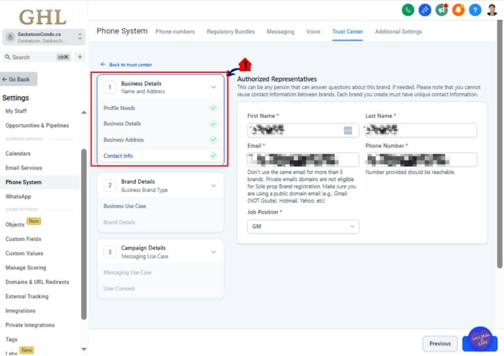 ghl-a2p-pre-built-campaign-03 GoHighLevel A2P campaign registration start new campaign submission