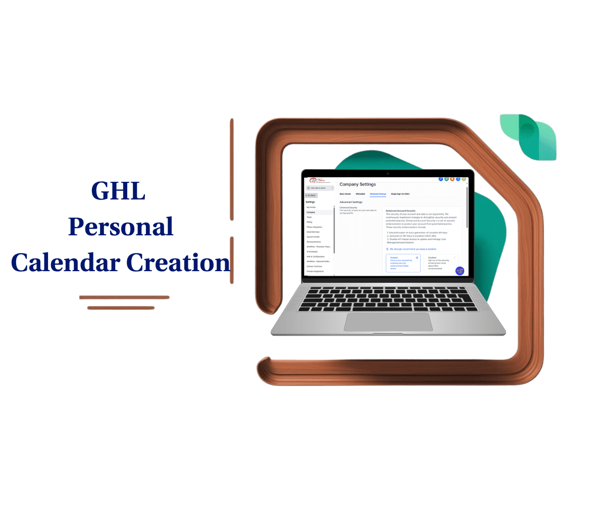 GHL Personal Calendar Creation Control Guide