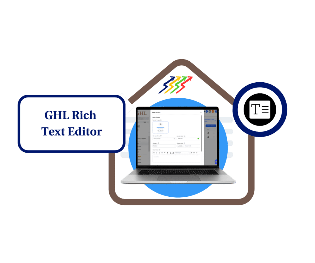 GHL Rich Text Editor for Service Descriptions