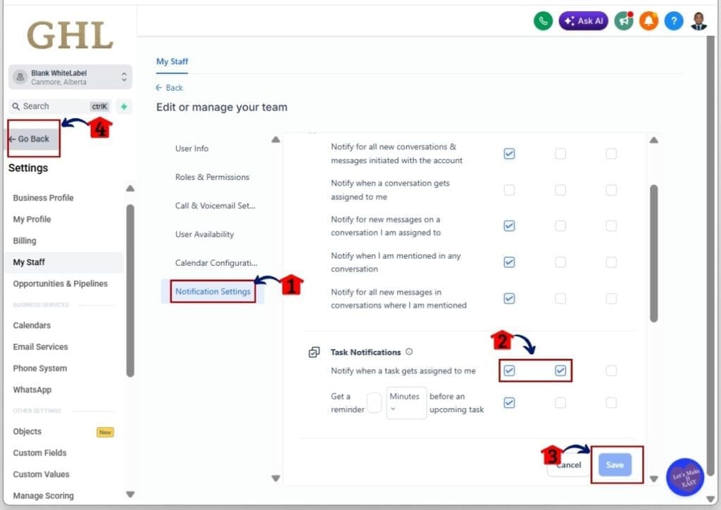 task-management-notification-settings GoHighLevel Task Management - Enable In-app and Email Notifications