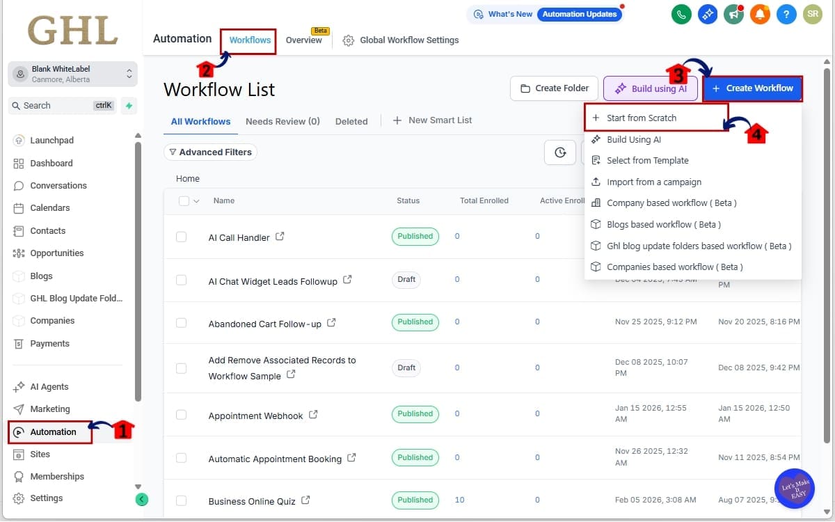 How to Use Workflow Trigger Descriptions in GHL