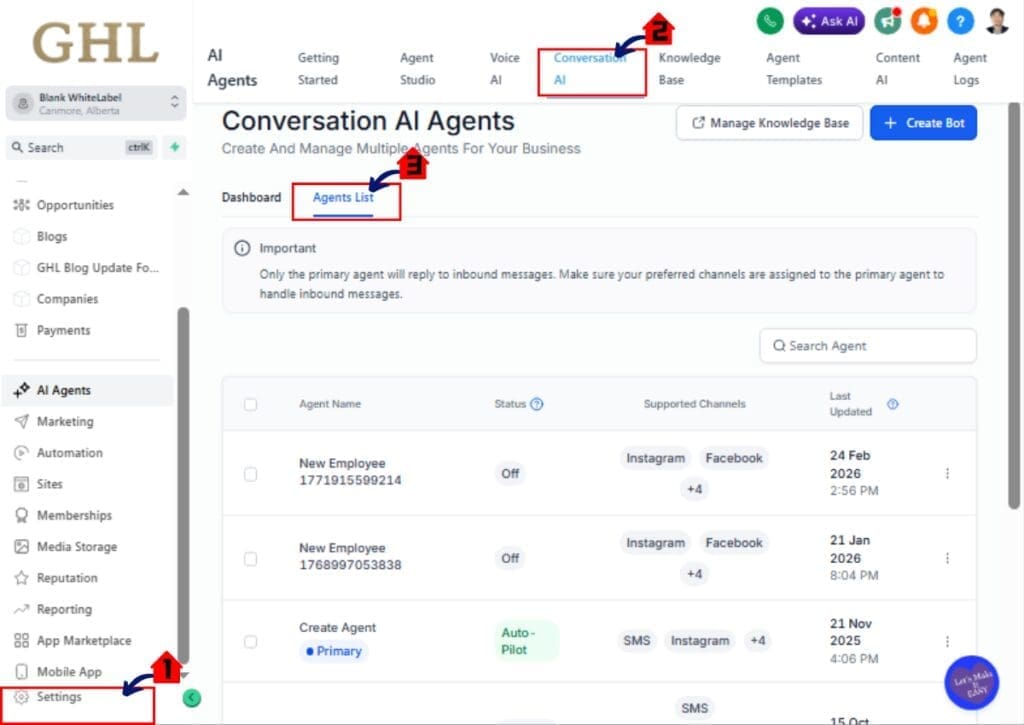 How to Enable Conversation AI Triggers Inside AI Agents