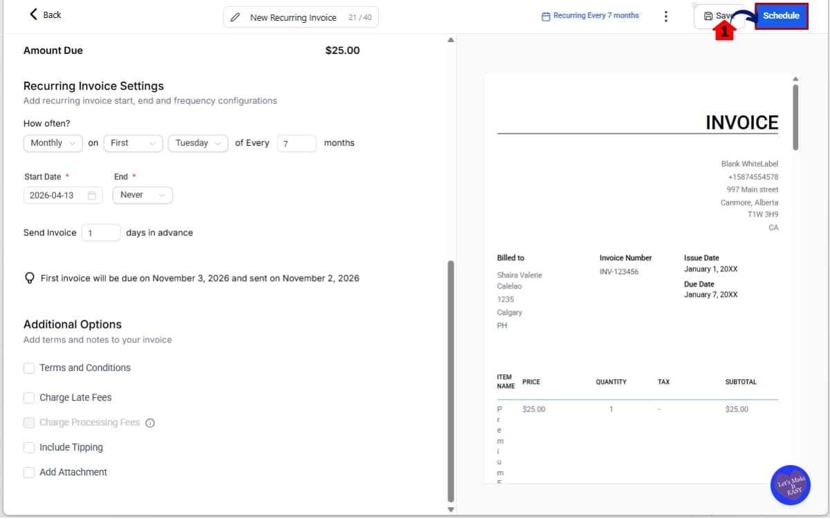 GoHighLevel Auto Payment Invoices
 - Review the Send Modal (Where the Change Happens)